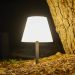 Lumisky Lady Spike Bouffant solar led table lamp white
