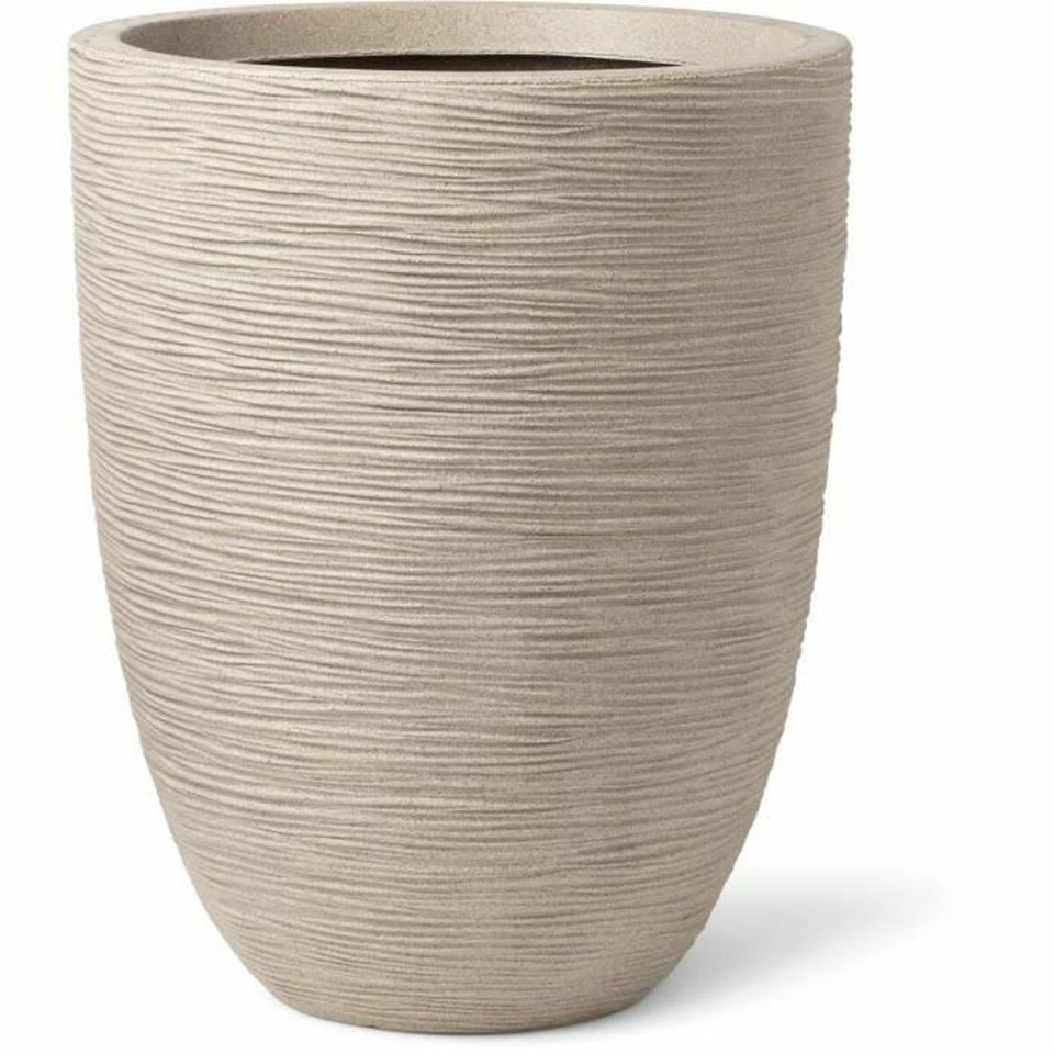 Capi Europe Vaas Elegant Laag Waste Rib NL terrazzo beige 46×58 cm 66L