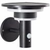 Brilliant Garvina G40405/06 LED solar outdoor wall light black with motion sensor IP44