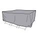 DKD Home Decor table protector cover black/dark gray 200 x 130 x 60 cm