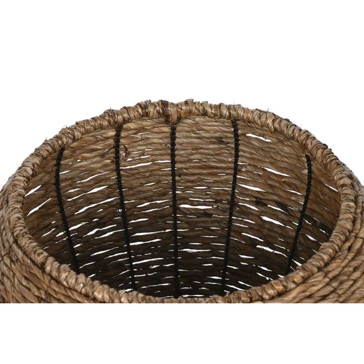 Home ESPRIT plantenbakkenset bruin metaal/vezel 41 x 41 x 32 cm