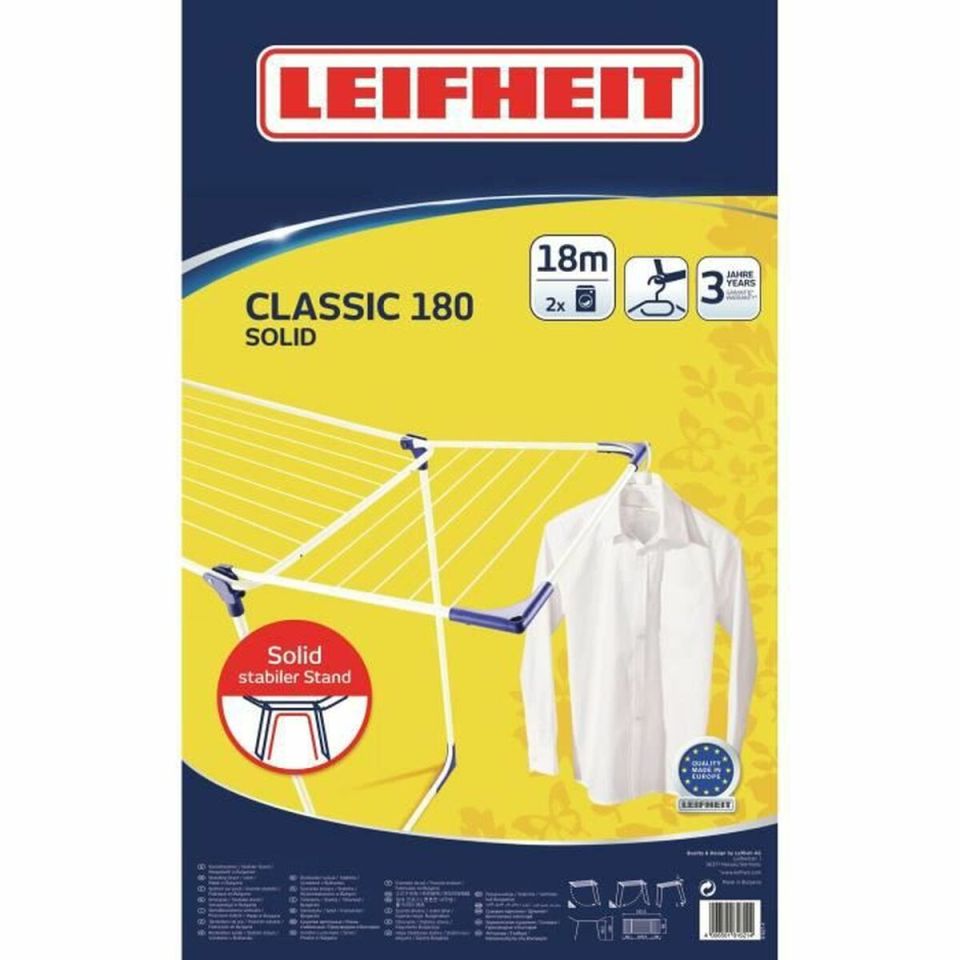 Leifheit Classic 180 Solid droogrek 18 m inklapbaar