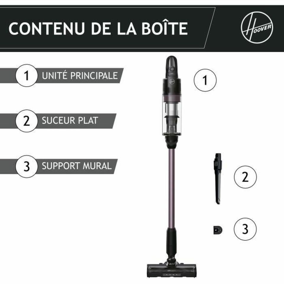 Hoover HF1P10H 011 HF1 Plus steelstofzuiger zwart/paars
