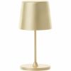 Brilliant Kaami G90939/16 rechargeable LED table lamp gold matte IP44 37 cm