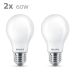 Philips LED standaardlamp E27 2700K 806 lm (2 stuks)