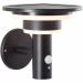 Brilliant Garvina G40405/06 LED solar outdoor wall light black with motion sensor IP44
