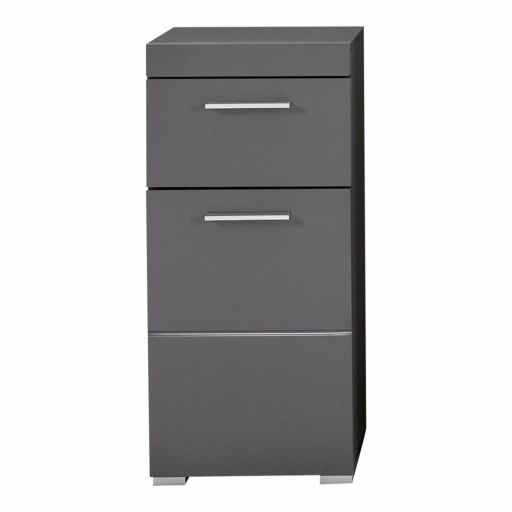 Trendteam Amanda badkameronderkast grijs met lade 37 cm Trendteam Amanda badkameronderkast 37x31x79 grijs met lade