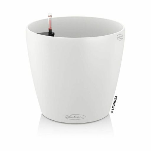 Lechuza Classico Color 43 self-watering flower pot white Flower Pot Lechuza White Polypropylene Circular | Huisbest.nl