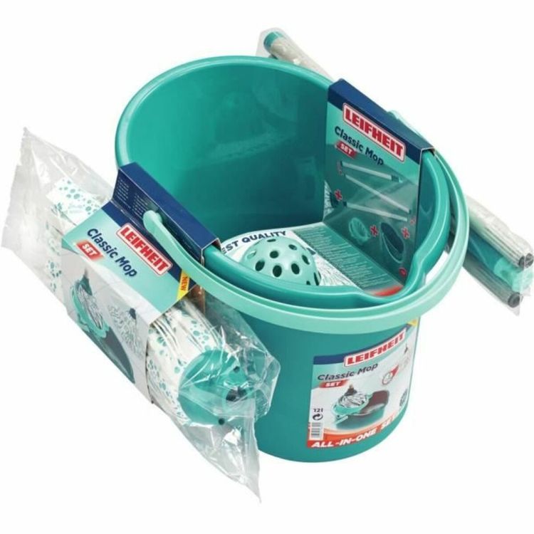 Leifheit Classic Mopset with bucket 12L and press