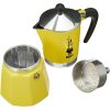 Bialetti Rainbow Yellow 6 cup aluminum coffee pot / moka pot