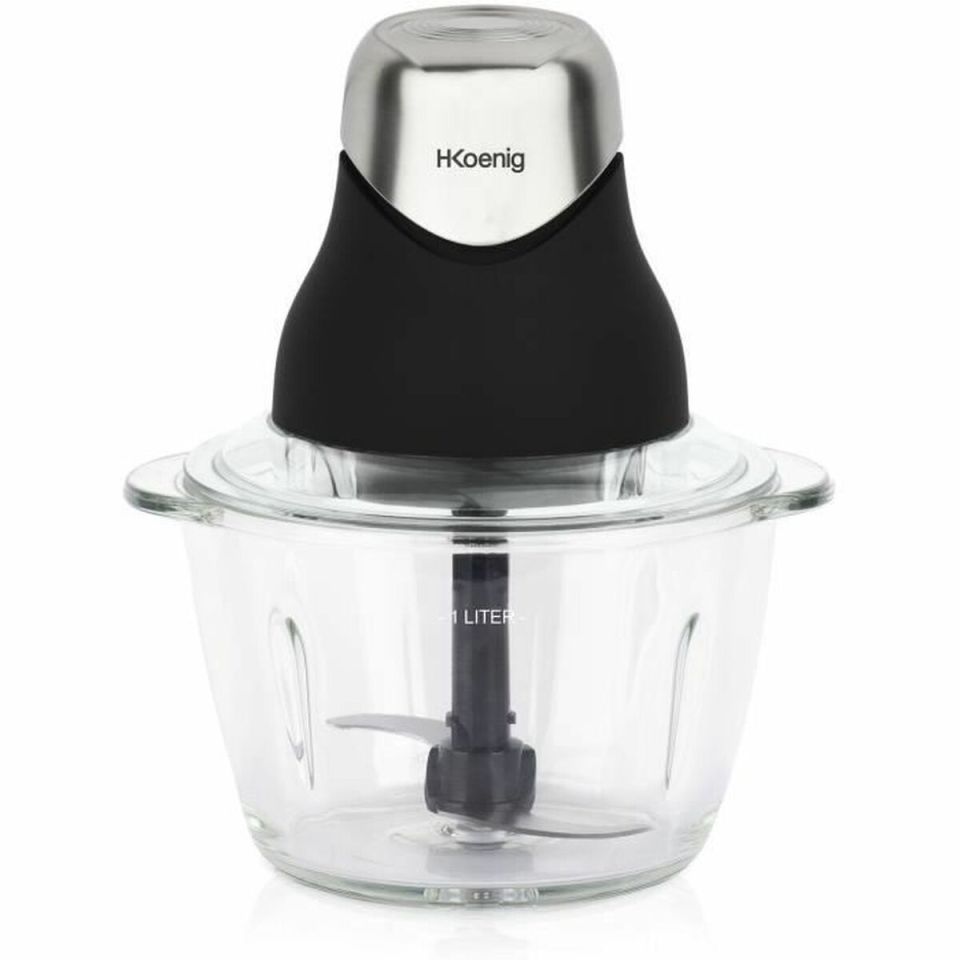 H.Koenig LEO8 mini chopper 1L glass 320W chrome