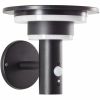 Brilliant Garvina G40405/06 LED solar outdoor wall light black with motion sensor IP44