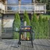 Livoo DOC328 charcoal barbecue with adjustable height