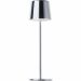 Brilliant Xaana G40939/68 rechargeable LED table lamp nickel/aluminum IP44 37 cm