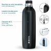 BRITA SodaTRIO stainless steel thermos flask/bottle black large 0.9-1L