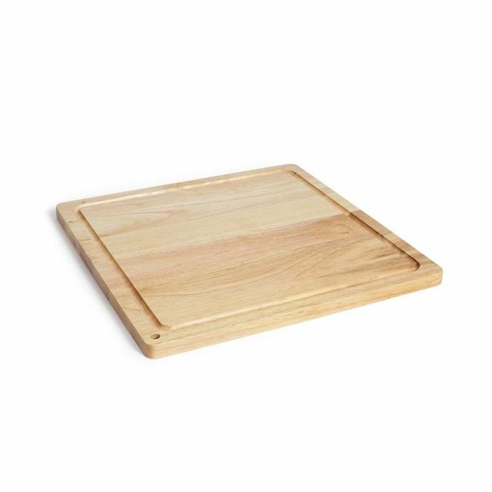 Livoo MES141 XXL cutting board rubber wood 46 x 46 cm