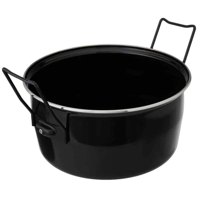 Baumalu Friteuse du Nord 28 cm zwart emaille met mand