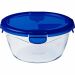 Voedselopslagcontainer Pyrex Blauw Transparant Rond 1,6 L (6 Onderdelen)