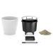 Lechuza Classico Premium LS 21 flower pot red 3L set