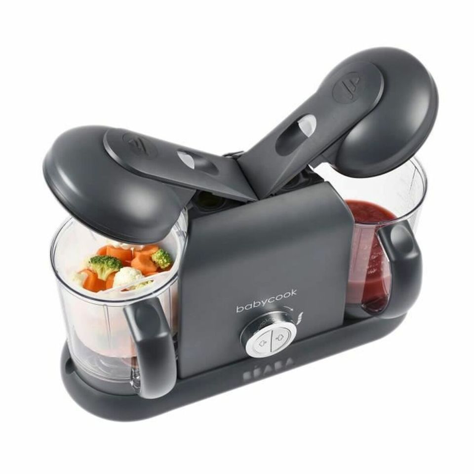 Béaba Babycook Duo babyvoedingmaker grijs 2x 1,1L