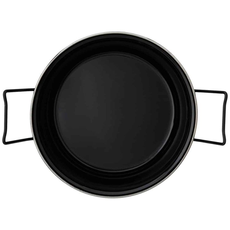Baumalu Friteuse du Nord 28 cm zwart emaille met mand