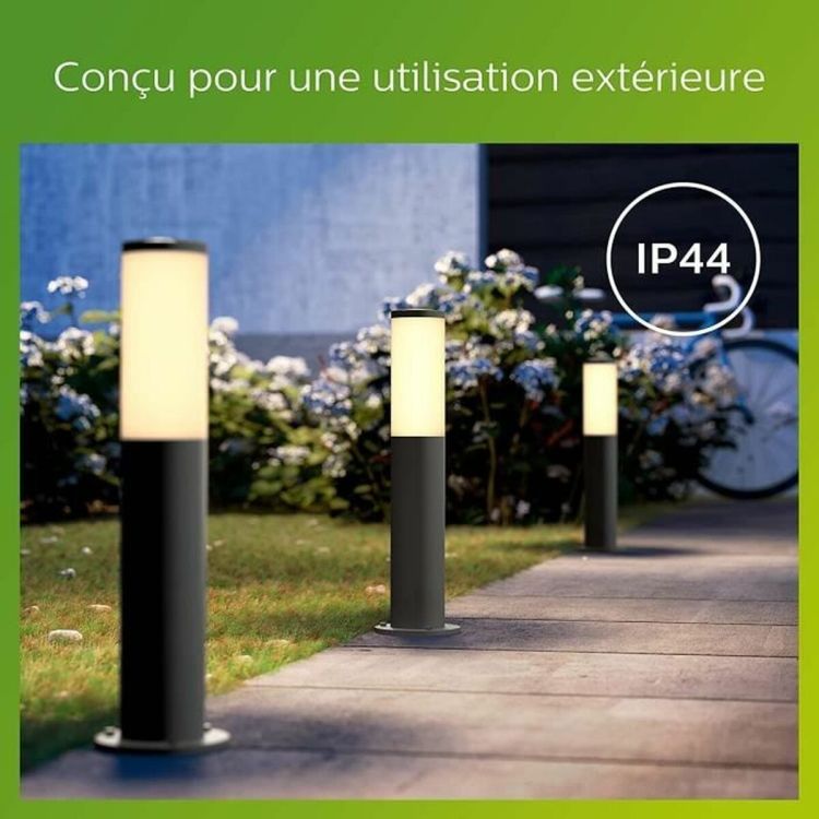 Philips Utrecht Sokkellamp E27 Antraciet IP44