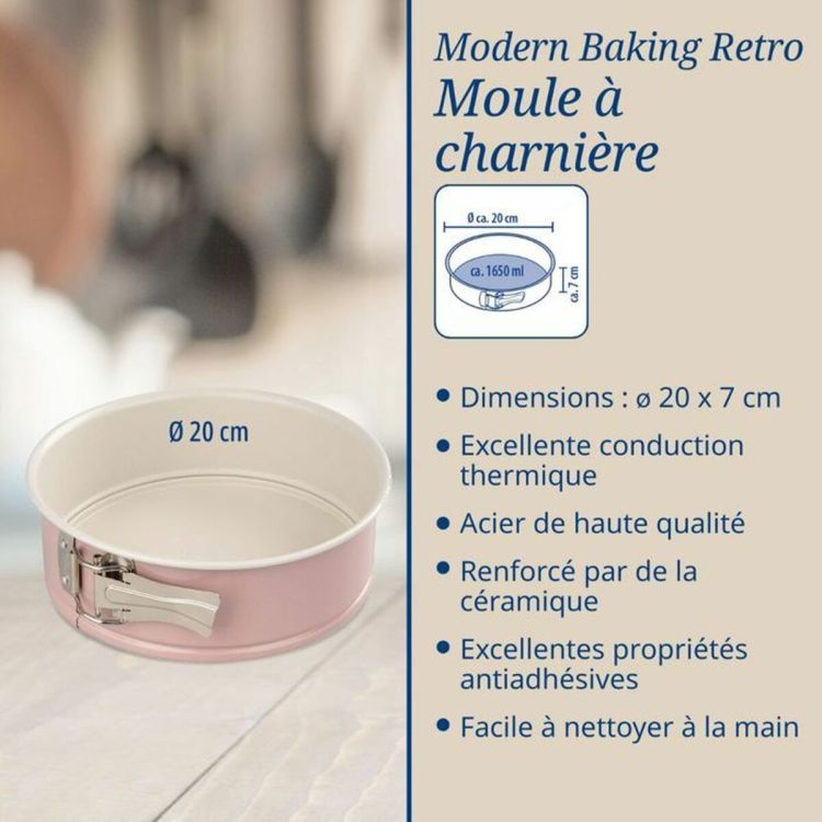 Dr. Oetker Rétro cake/jumping pans 18 and 20 cm with layer cake pans set of 2