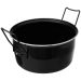 Baumalu Friteuse du Nord 28 cm zwart emaille met mand