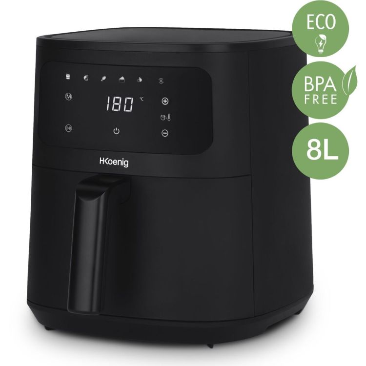 H.Koenig FRY880 airfryer 8L 1700W touchscreen black