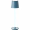 Brilliant Kaami G90939/04 rechargeable LED table lamp light blue IP44 37 cm
