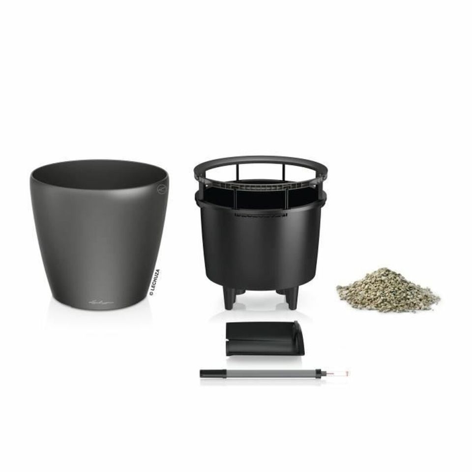 Lechuza Classico Premium LS 21 flower pot anthracite 3L