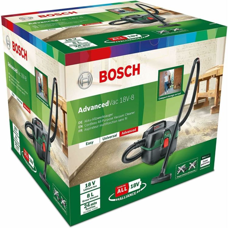 BOSCH AdvancedVac 18V-8 3-in-1 nat-/droogzuiger 8L