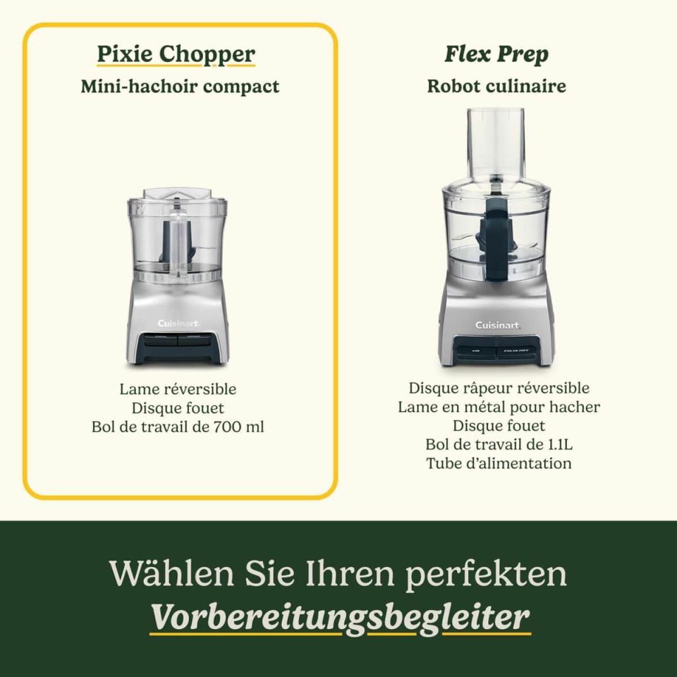 Cuisinart Pixie Chopper CCH32E mini chopper 0.7L silver/gray 250W