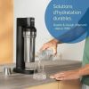 BRITA sodaTRIO RVS kleine thermosfles zwart 0,65L
