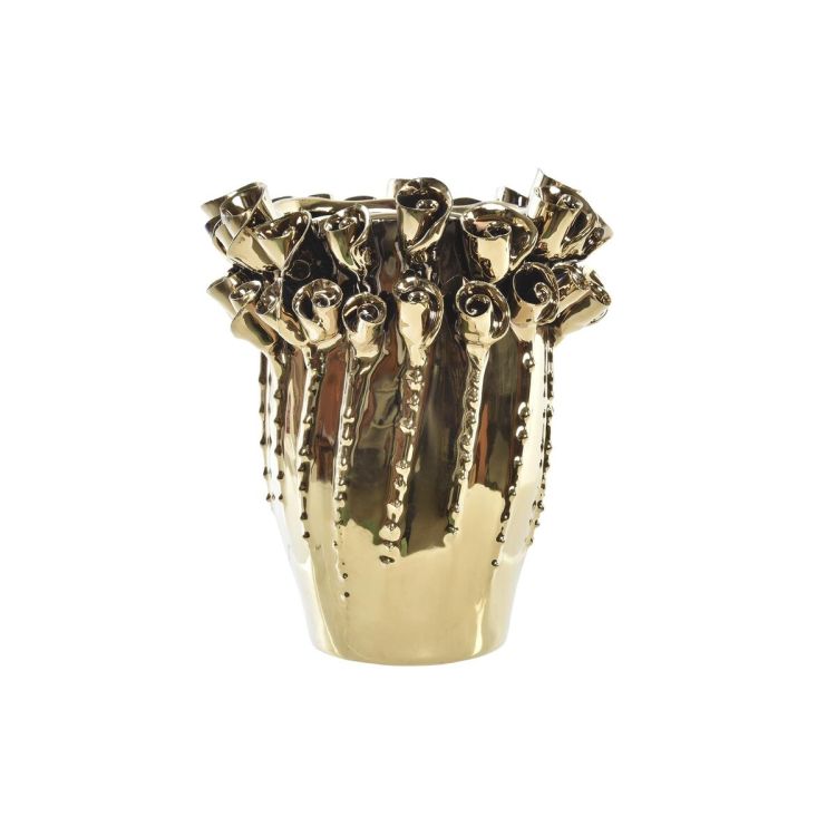DKD Home Decor gold porcelain vase modern 23 cm