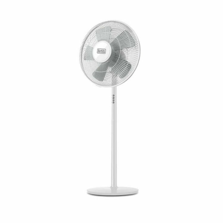 Standing fan Black & Decker ES9440020B White 60 W | Huisbest.nl