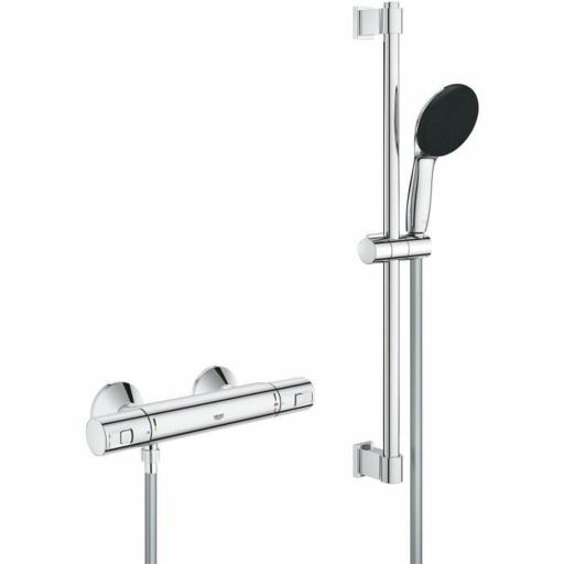 Grohe Precision Start thermostatische doucheset chroom Grohe Precision Start doucheset thermostatisch chroom