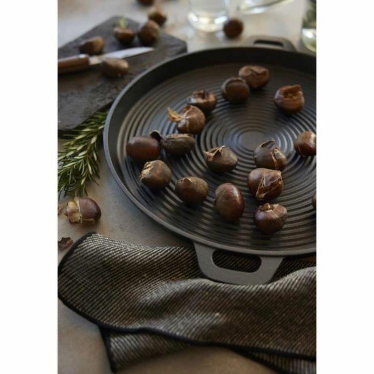 Baumalu grillplaat geëmailleerd gietijzer 34 cm inductie
