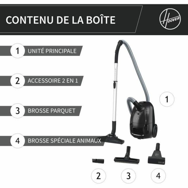 Hoover HE120PET 011 stofzuiger zwart/grijs 700W
