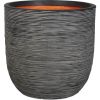 Capi Europe Pot Bulb Rib NL anthracite Ø43 x H41 cm