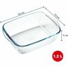 Pyrex Airfryer oven dish 1.2 L borosilicate glass 23×15 cm