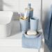 TODAY UTILITY bath set 6-piece blue with bamboo accessories
