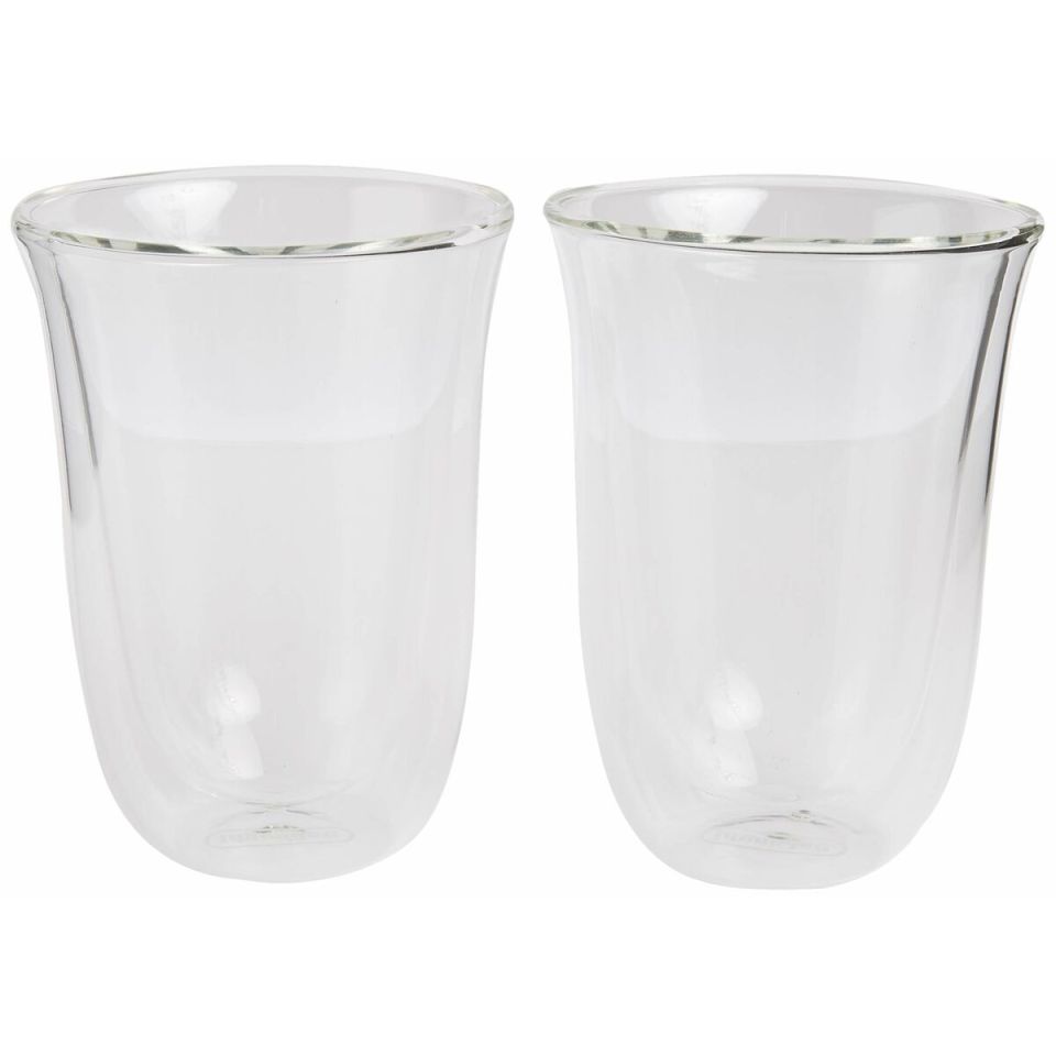 De’Longhi DLSC312 dubbelwandige latte macchiato glazen 330 ml set van 2