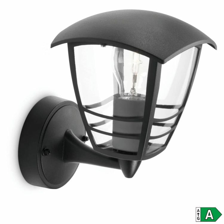 Philips myGarden Creek Outdoor Wall Light Black E27