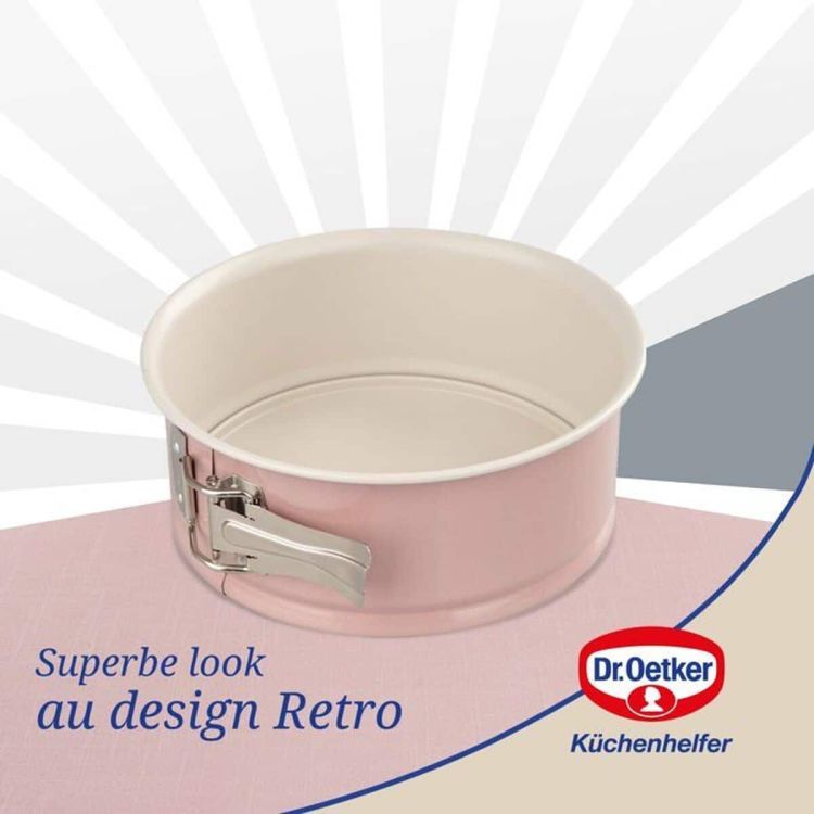 Dr. Oetker Retro springvormen 18 en 20 cm anti-aanbak set van 2 stuks