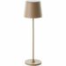 Brilliant Kaami G90939/18 oplaadbare LED tafellamp cappuccino/matgoud IP44 dimbaar