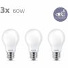 Philips LED filamentlamp mat E27 7W 806lm warmwit 3-pack