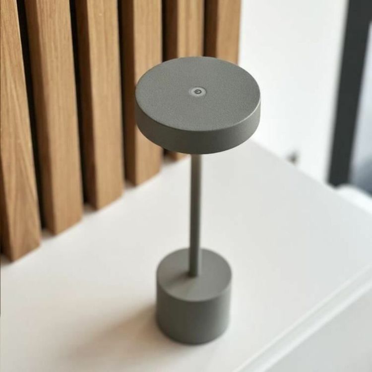 Lumisky Roby Grey draadloze led tafellamp grijs