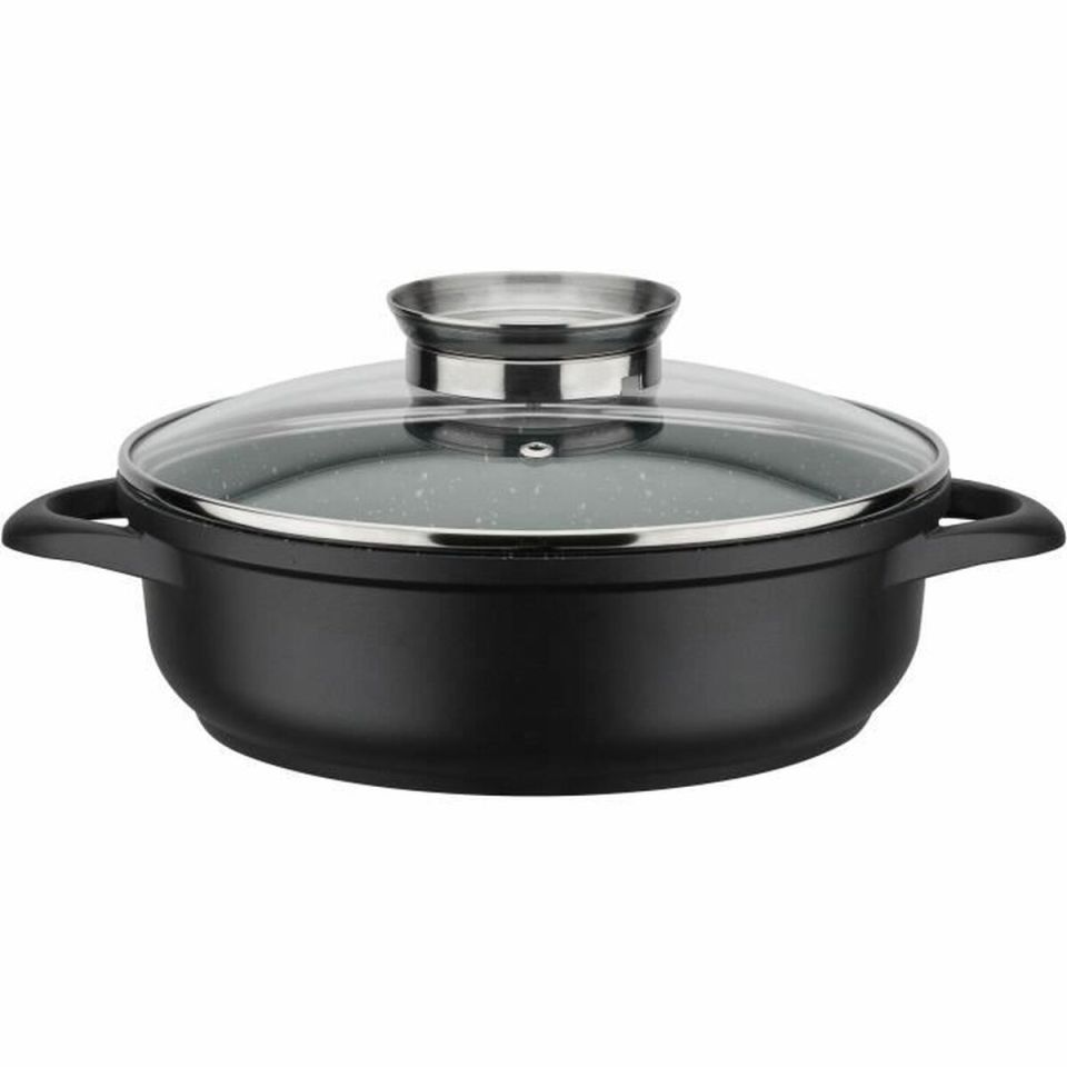 GSW Gourmet Granit inductie pannenset zwart 10-delig
