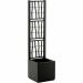 Stefanplast Ethica plantenbak met trellis 38L grafiet